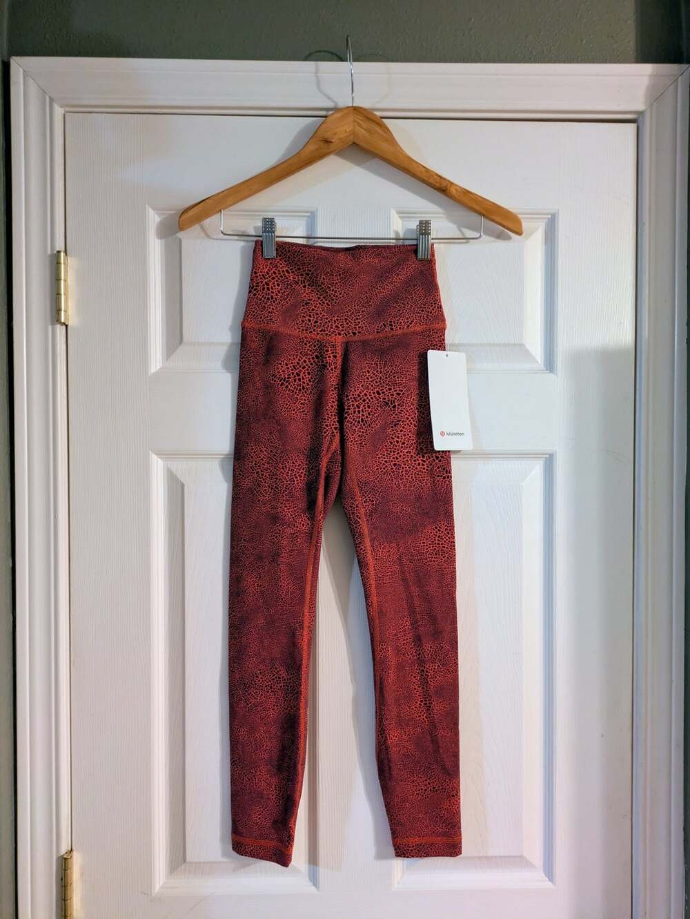 Lululemon 25" Wunder Train Leggings Tight CGWC Larkspur Orange 2 NWT
